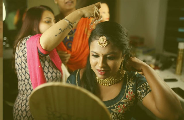 Bridal Makeup at Milan Beauty Care Perambra